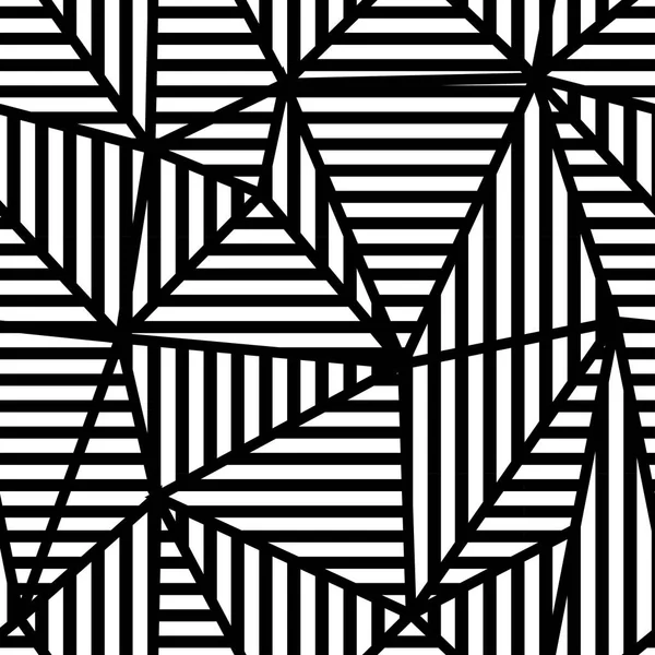 Gestreiftes Lineares Dreieck Nahtloser Geometrischer Mustervektor Grunge Designkunst — Stockvektor