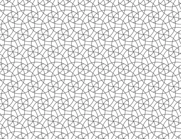 Seamless Vettore Geometrico Arcato Pattern Crossing Scroll Linear Texture Struttura — Vettoriale Stock