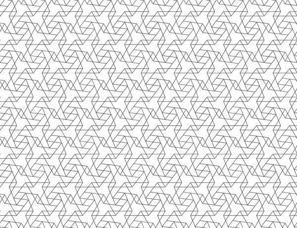 Grille Arabisque Linéaire Croisir Des Vecteurs Géométriques Sans Couche — Image vectorielle
