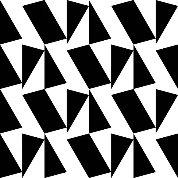 Optische Kunst Nahtlose Vektormuster Geometrische Formstruktur Polygon Monochromen Hintergrund — Stockvektor