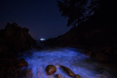 Geceleri hızlı Nehri'nin uzun pozlama