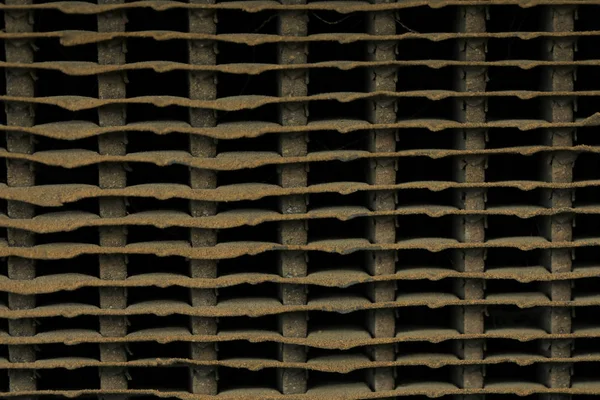 Закрыть Вид Старую Грязную Металлическую Сетку — стоковое фото