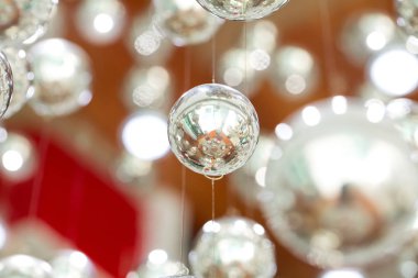 lüks gümüş kristal avize arka planı için