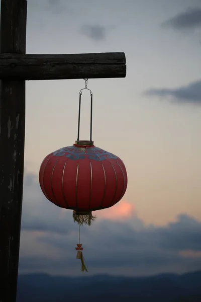 Китайських Ліхтарів Нового Року Висячі Прикраси — стокове фото