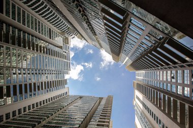 Alt görünümü Kuala Lumpur modern şehir mimarisi, Malezya