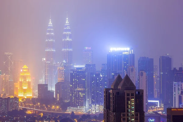 Skyscrapers Dubai Internet City Illuminated Night United Arab Emirates Middle — Stock Photo, Image