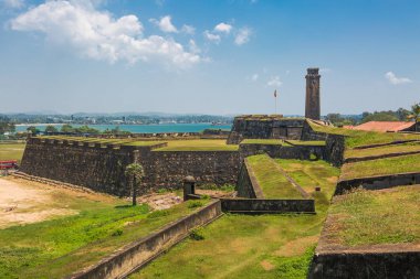 Güzel tropikal tatil köyü manzarası