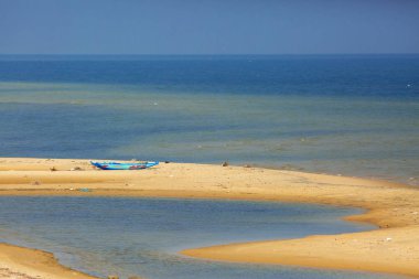 tekne ile güzel tropikal tatil görünümü