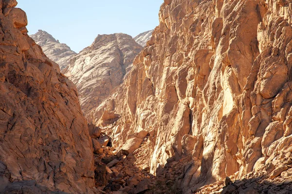 Montagne Nel Deserto Vicino Alla Città Hurghada — Foto Stock