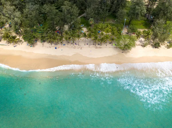 Playa Tropical Con Palmeras Imagen De Stock