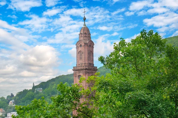Church Holy Spirit Heidelberg Germany Europe Beautiful Summer Landscape — Stock Photo, Image