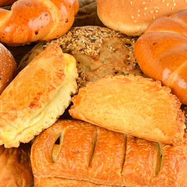 Background Assortment Bread Appetizing Baking — Stock Photo, Image