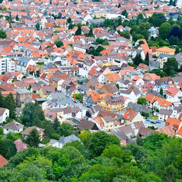 Nádherné Panorama Města Německo Typ Střechy Ulice Shora — Stock fotografie
