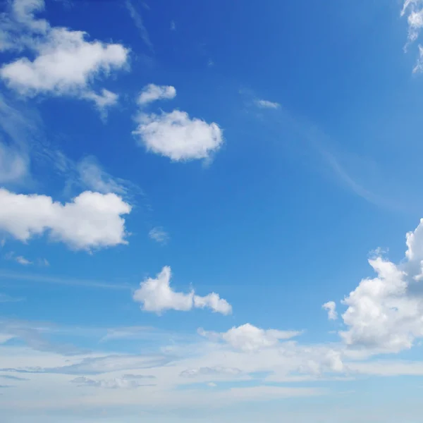 Blue Sky White Cumulus Clouds — Stock Photo, Image