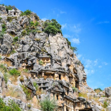 Likya mezarlarının Demre (myra), Türkiye.