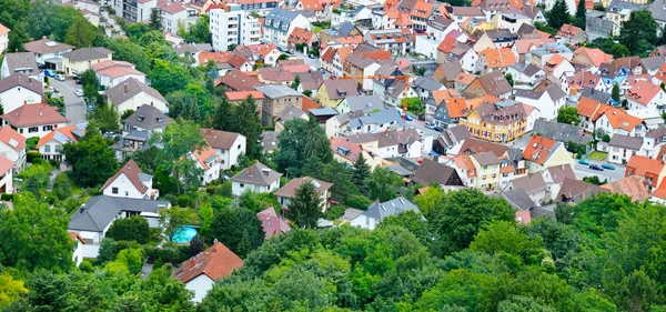 Hermoso Panorama Ciudad Alemania Tipo Techos Calles Desde Arriba Foto —  Fotos de Stock