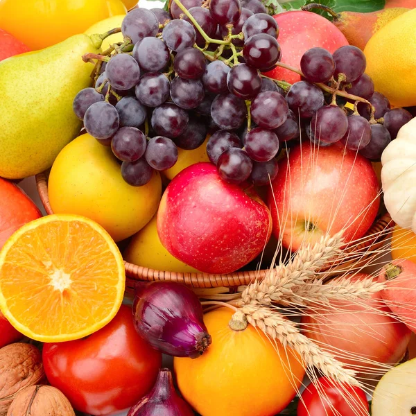 Heller Hintergrund Aus Der Sammlung Von Obst Und Gemüse — Stockfoto