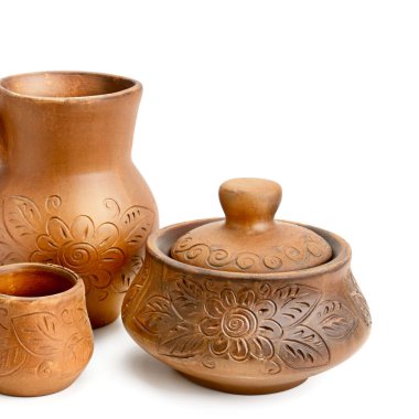 Kil çatal bıçaklarını beyaz arkaplanda izole et. Metin için boş alan.