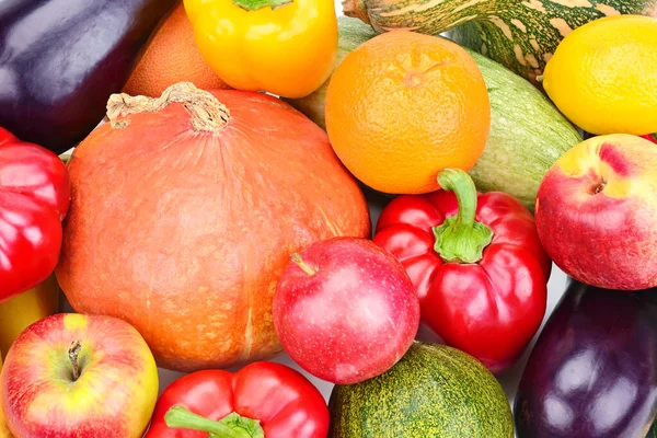 Sebze ve meyve çeşitleri. Parlak arkaplan