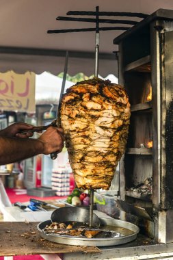 Şef prepearing hünkar müşteri Türkiye 2018, açık, tavuk döner kebabı Adana şehir için