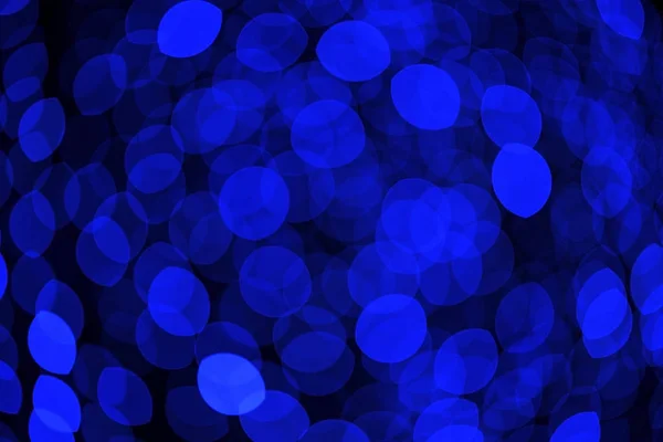 Fondo Desenfocado Luces Azules Navidad Espacio Vacío Para Sus Mensajes — Foto de Stock
