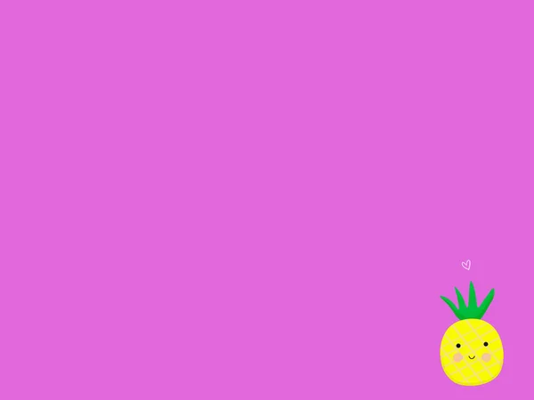 Cute pineapple Illustration Background