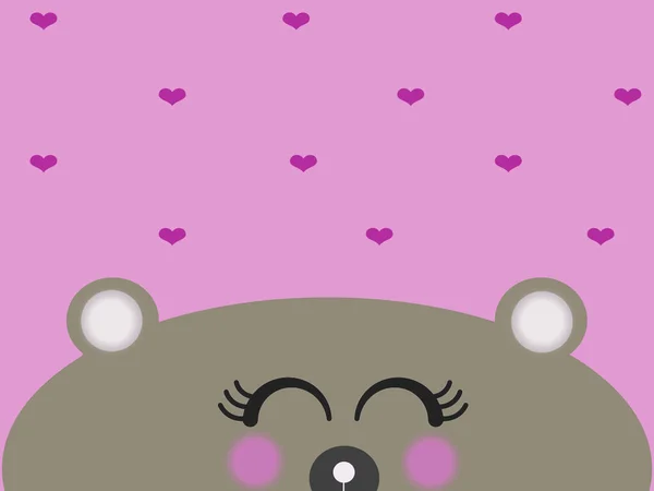 cute bear Illustration Background