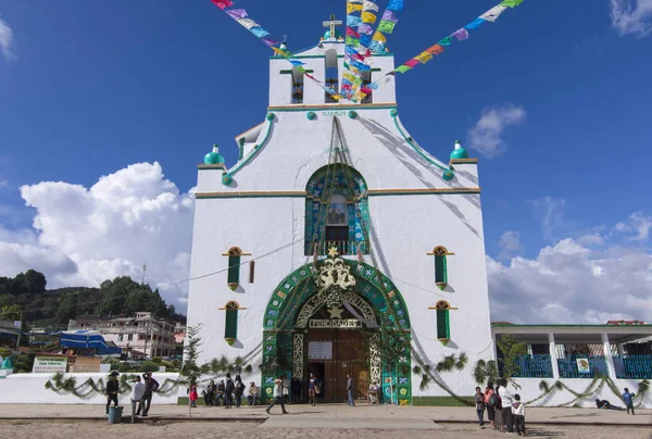 San Juan Chamula Chiapas Meksyk Czerwca 2018 Świątyni San Juan — Zdjęcie stockowe