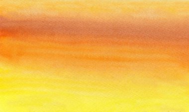 Temiz suluboya arka plan. Turuncu ile sarı tonlarına degrade Red. Açık akşam gökyüzü günbatımı.