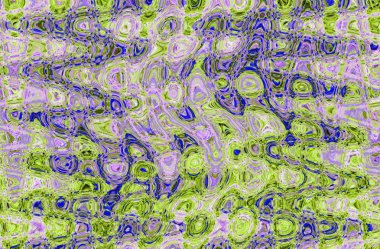 Soyut rengarenk ve renkli desen. Dalgalar ve su dalgalanma. Yağlı boya kabartma dokusu. Sihirli bir atmosfer. Tuval üzerine yağlıboya resim.