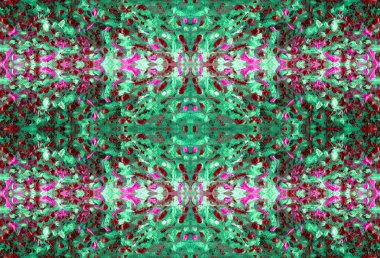 Soyut rengarenk ve renkli desen. Muhteşem çiçek ve bitki. Yağlı boya kabartma dokusu. Sihirli bir atmosfer. Tuval üzerine yağlıboya. Resmin yatay yönlendirme.