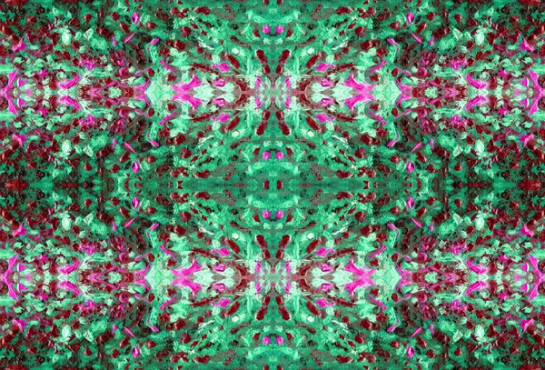 Soyut rengarenk ve renkli desen. Muhteşem çiçek ve bitki. Yağlı boya kabartma dokusu. Sihirli bir atmosfer. Tuval üzerine yağlıboya. Resmin yatay yönlendirme.