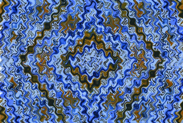 Aquarel Achtergrond Mooi Patroon Van Bewegende Golven Rimpel Fantasie Kleurrijke — Stockfoto