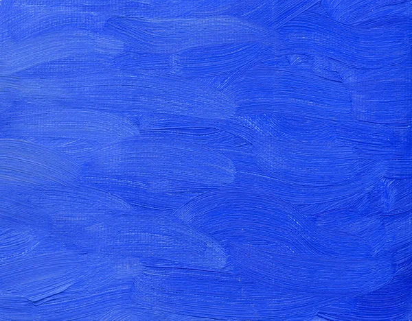 Olajfestmény Vásznon Tiszta Tömör Kék Lila Háttér Durva Textúra Ecset — Stock Fotó