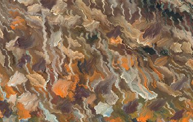 Yağlıboya resim ve dijital teknolojileri. Arka plan ve dalgalar ve dalgaların su yüzeyi veya diğer şeffaf sıvı renkli doku soyut.