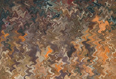 Yağlıboya resim ve dijital teknolojileri. Arka plan ve dalgalar ve dalgaların su yüzeyi veya diğer şeffaf sıvı renkli doku soyut.