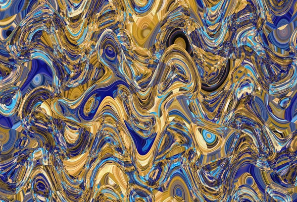 Abstract Πολύχρωμο Μοτίβο Μοναδική Υφή Νερό Και Υγρό Θέμα Φαντασία — Φωτογραφία Αρχείου