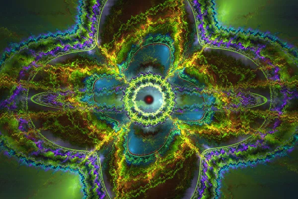 Abstrct Digital Artwork Tema Del Cosmos Universo Explosión Supernova Tecnologías —  Fotos de Stock