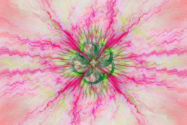 Abstrct Dijital Sanat Evren Evrenin Tema Süpernova Patlaması Fraktal Grafik — Stok fotoğraf