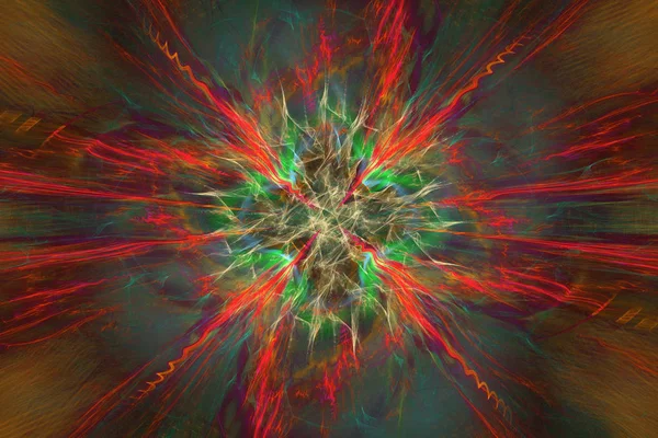 Abstraktes Digitales Kunstwerk Das Thema Kosmos Und Universum Supernova Explosion — Stockfoto