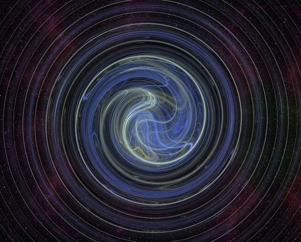 Abstrct 디지털 작품입니다 우주와 테마입니다 빛나는 중에서 플라즈마의 소용돌이 프랙탈 — 스톡 사진