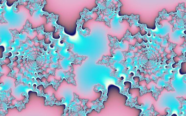 Dijital sanat. Güzel soyut desenler. Doğa ve evren tema. Yosun ve likenler. Fraktal grafik teknolojileri.