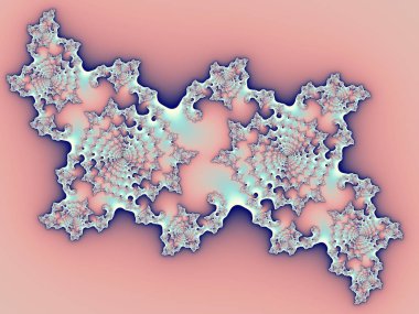 Dijital sanat. Güzel soyut desenler. Doğa ve evren tema. Yosun ve likenler. Fraktal grafik teknolojileri.