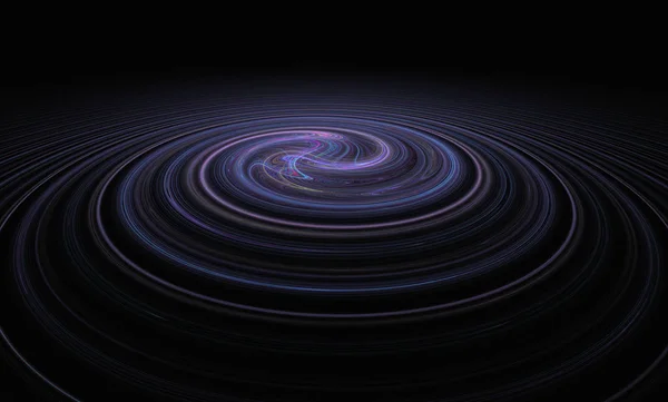 Espiral Nebulosa Sobre Fondo Espacio Oscuro Arte Digital Gráficos Fractales Imagen de stock