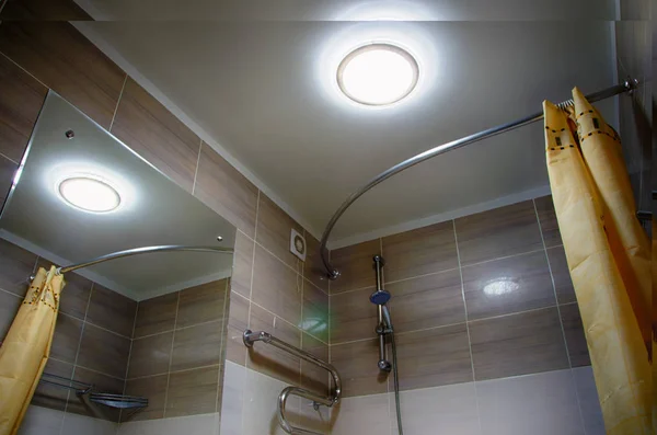 Interior Bathroom Soft Lighting Ceiling Lamp — Stock Photo, Image