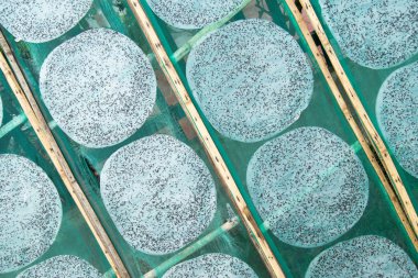 Güneşte kurutulmuş pirinç krep tepsisi