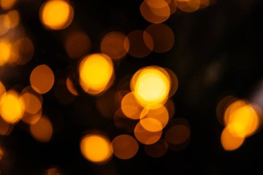 Noel ışık arka plan bulanık bokeh ile.