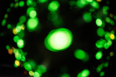 Noel ışık arka plan bulanık bokeh ile.