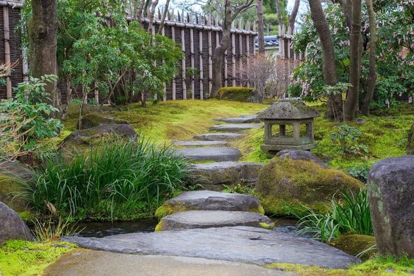 Chemin dans le jardin japonais . — Photo