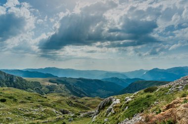 Alpin çayırlar. Doğal dağlar.